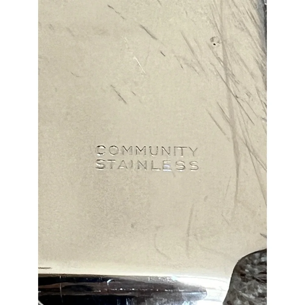 Community Stainless Oneida Debonair Carving Set Vintage Knife and Fork 2 Piece